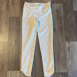 Nike Girls' Light Heather Gray Leggings